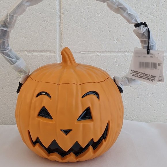 🎃 SS20 MOSCHINO COUTURE PUMPKIN TOP HANDLE ORANGE BAG HALLOWEEN TRICK / CHIC 🎃 - Picture 3 of 16